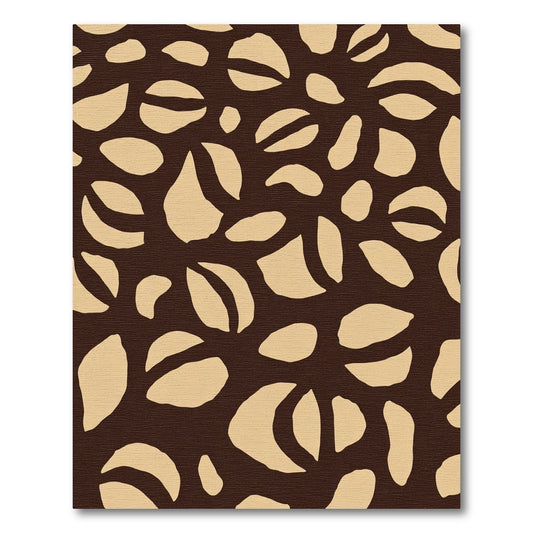 Organic Tan Irregular Shapes Rug