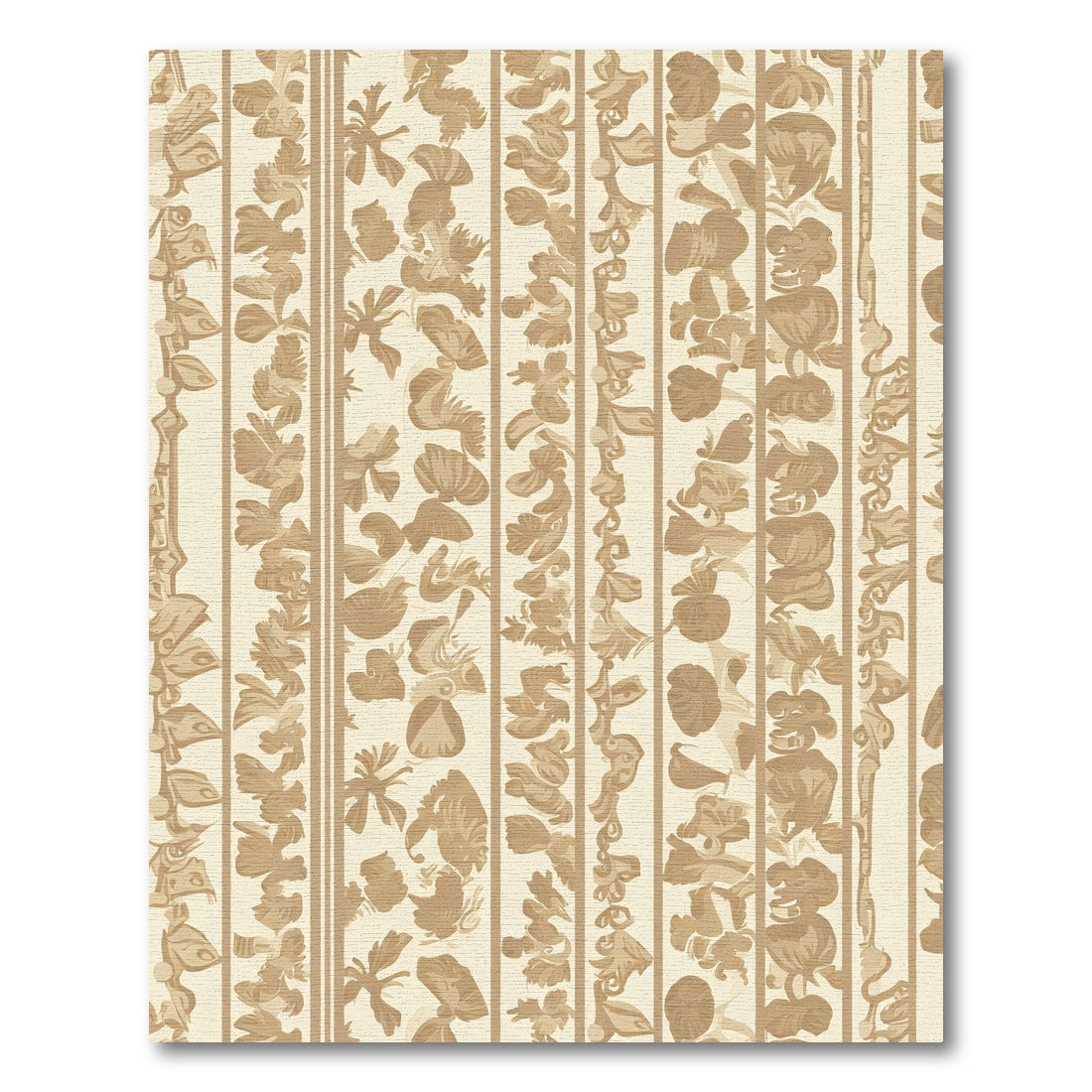 Cream Botanical Vine Accent Rug