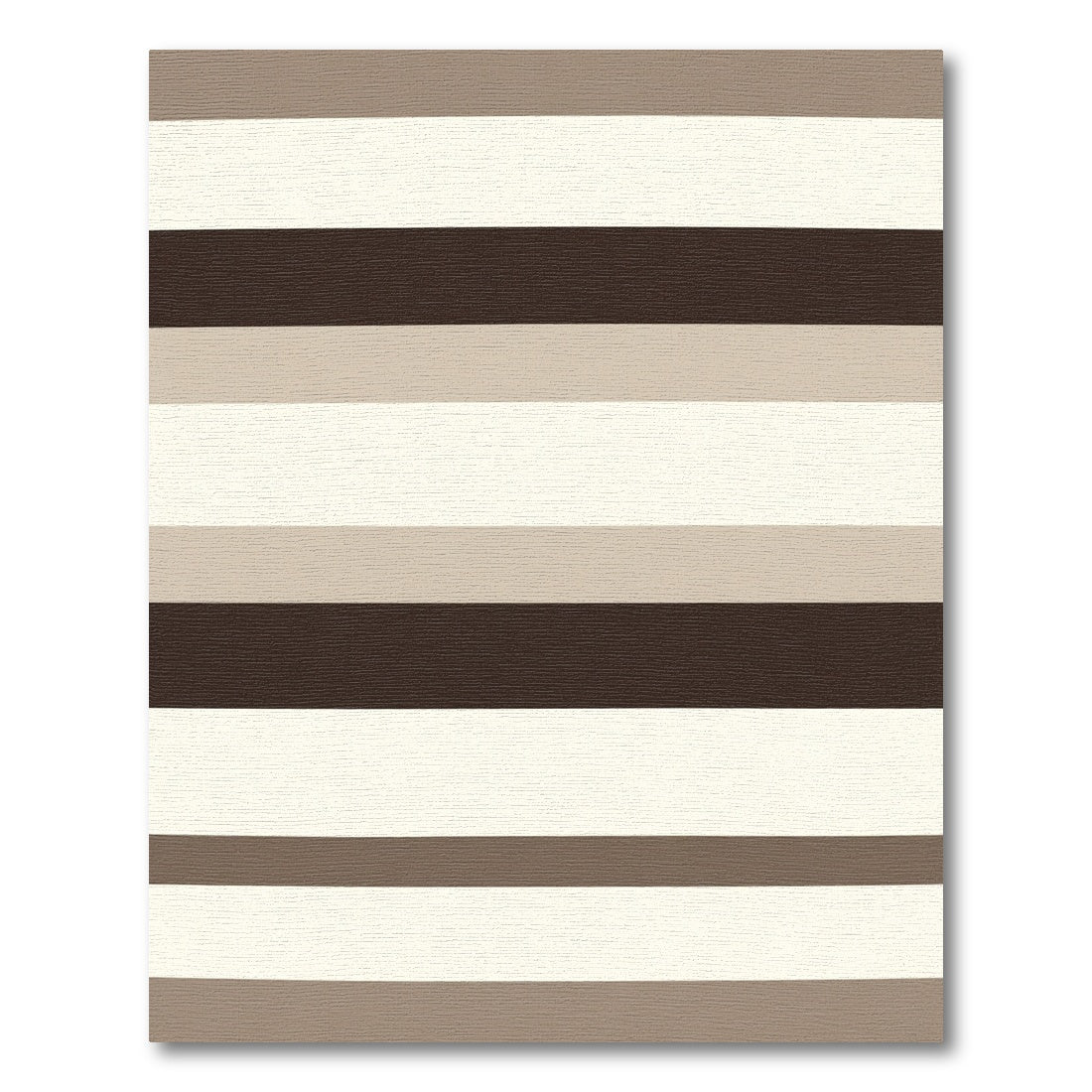 Neutral Hue Horizontal Linear Bands Rug