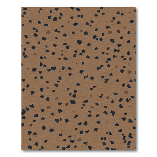 Brown Speckled Organic Abstract Rug