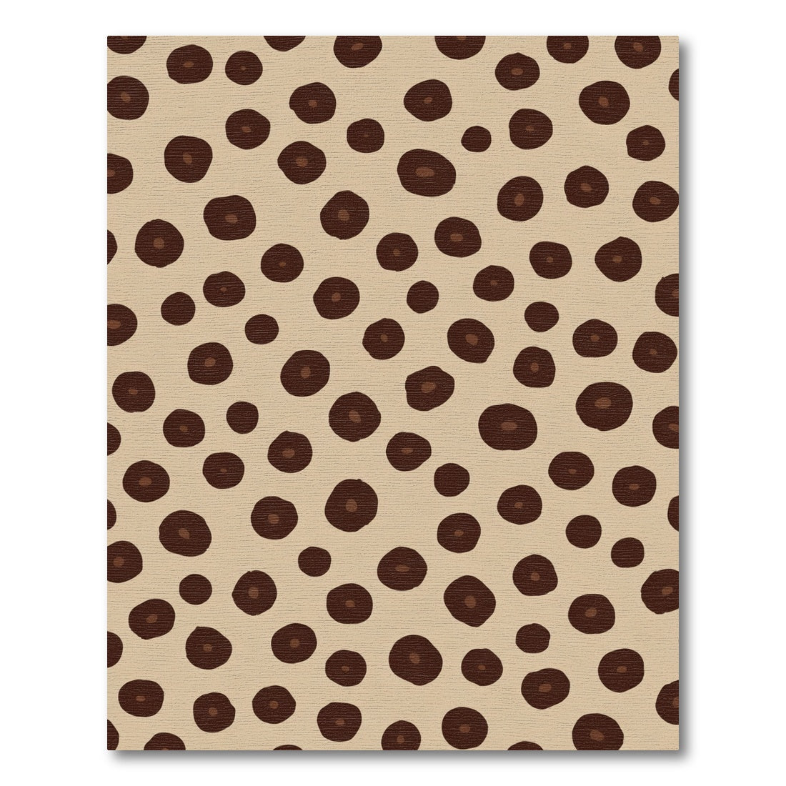 Brown Earthy Polka Dot Scatter Rug