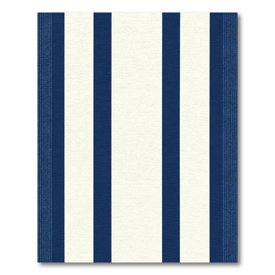 Classic Navy Cream Stripes Rug