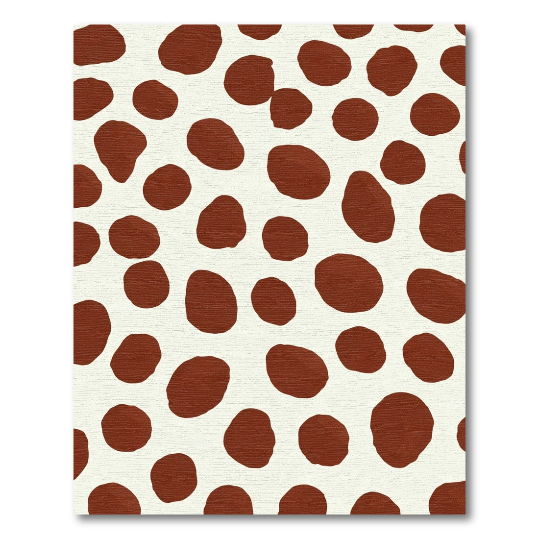 Brown Spots Textured Contemporary Rug