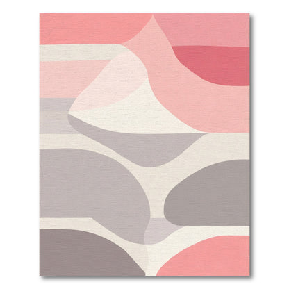 Soft Color Abstract Organic Shapes Rug