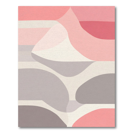 Soft Color Abstract Organic Shapes Rug