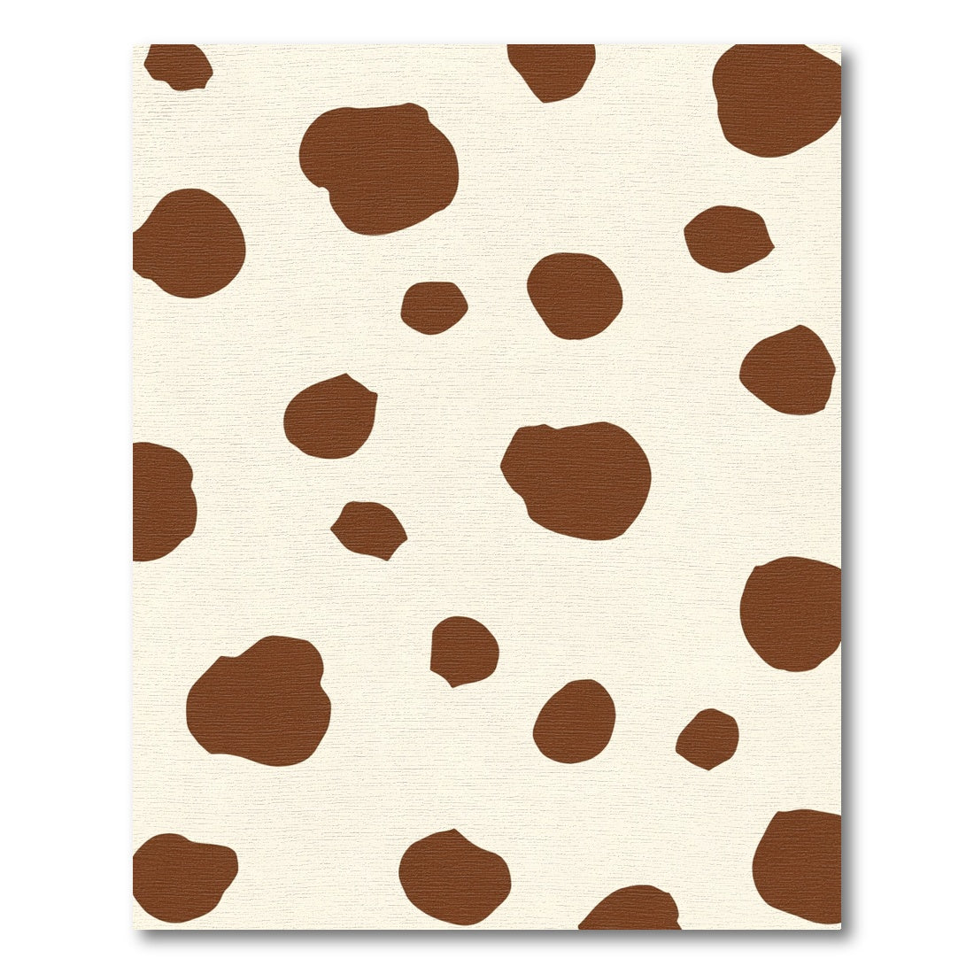 Brown Cream Scattered Spots Rug