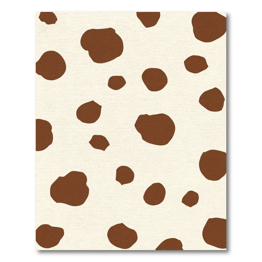 Brown Cream Scattered Spots Rug