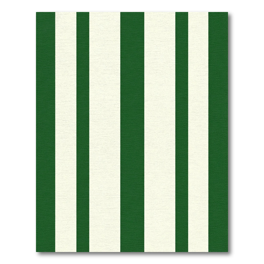 Classic Green And Cream Stripe Rug