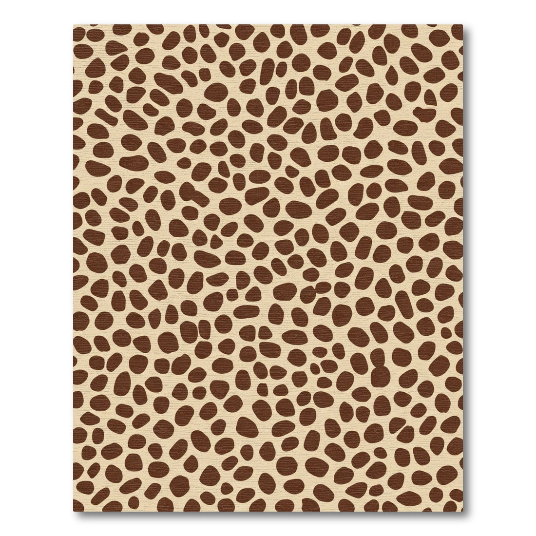 Brown Spotted Animal Print Rug