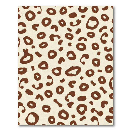 Classic Brown Leopard Spots Rug