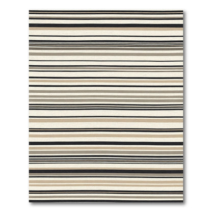 Neutral Tones Horizontal Stripe Rug
