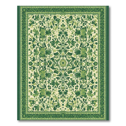 Verdant Botanical Medallion Rug