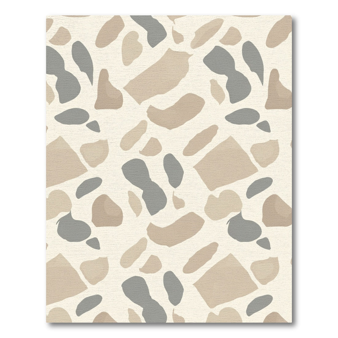 Neutral Terracotta Abstract Shapes Rug