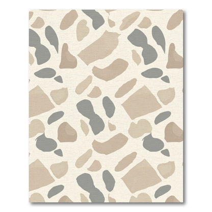 Neutral Terracotta Abstract Shapes Rug