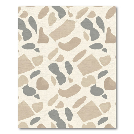 Neutral Terracotta Abstract Shapes Rug