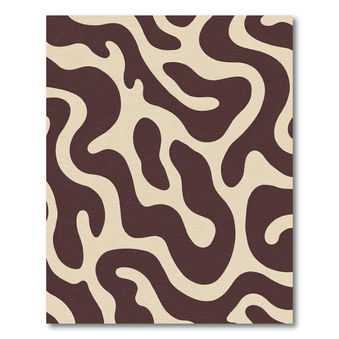 Chocolate Latte Organic Swirl Rug
