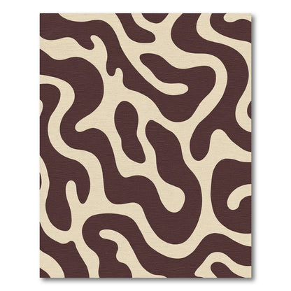 Chocolate Latte Organic Swirl Rug