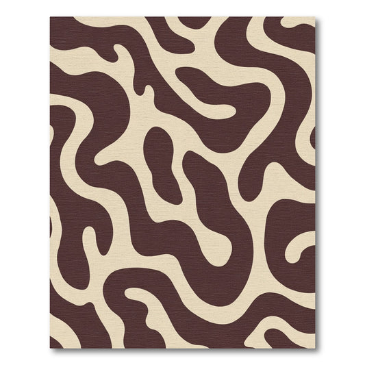 Chocolate Latte Organic Swirl Rug