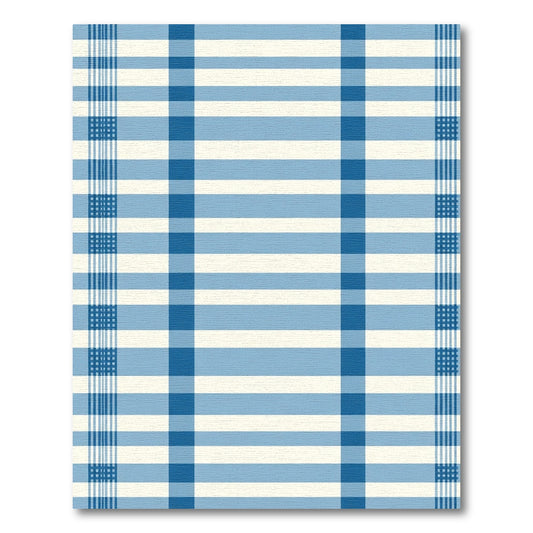 Classic Blue Gingham Buffalo Check Rug