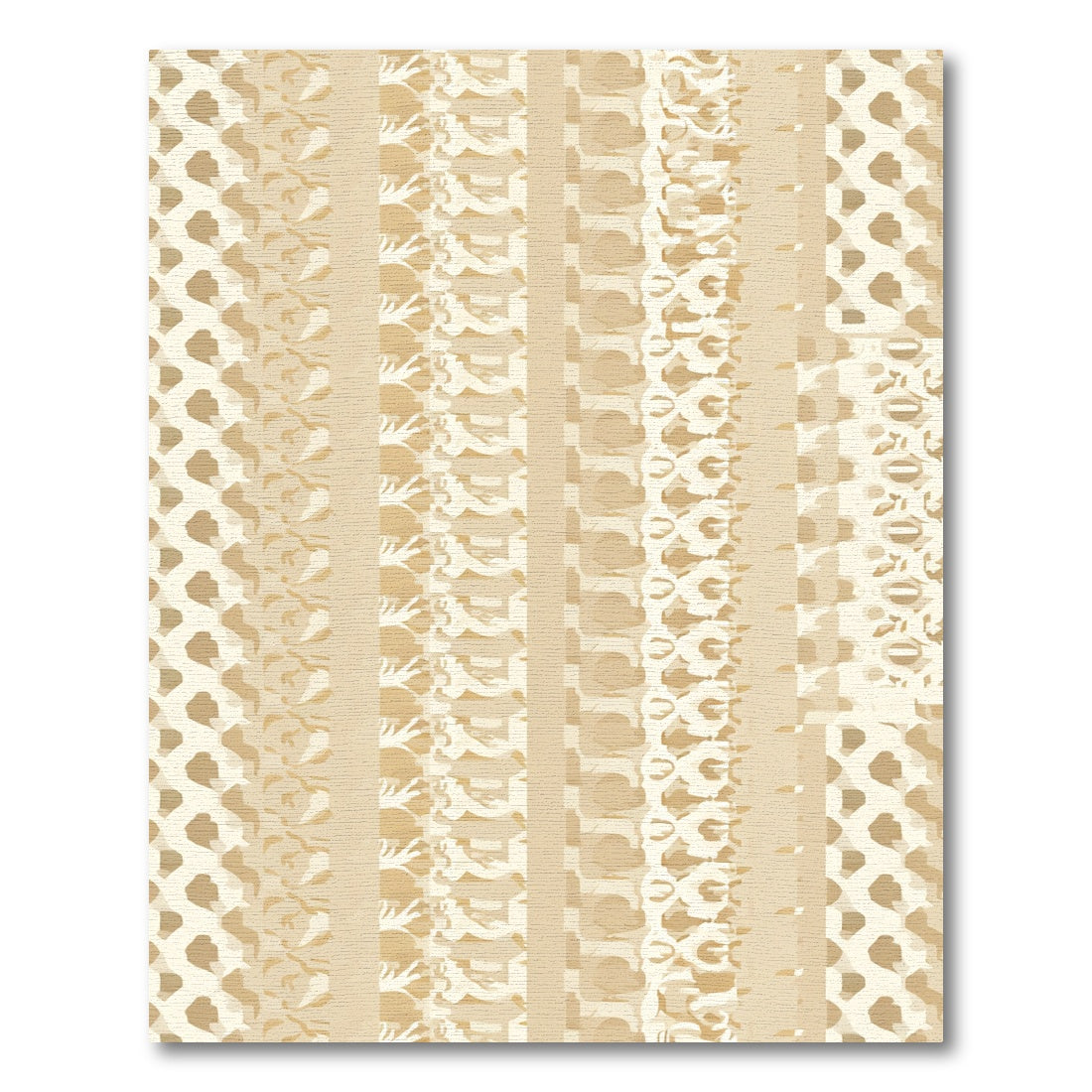 Earthy Tones Abstract Stripe Sequence Rug