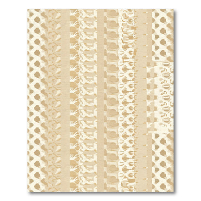 Earthy Tones Abstract Stripe Sequence Rug
