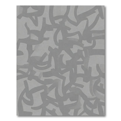 Light Gray Abstract Ribbon Flow Rug