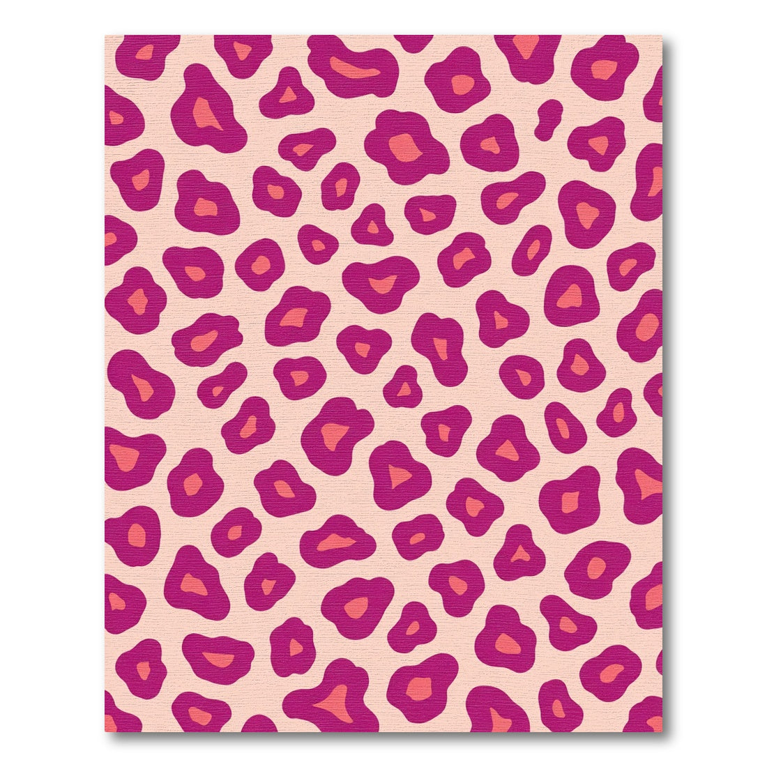 Vibrant Fuchsia Leopard Spots Rug