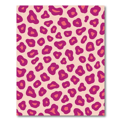 Vibrant Fuchsia Leopard Spots Rug