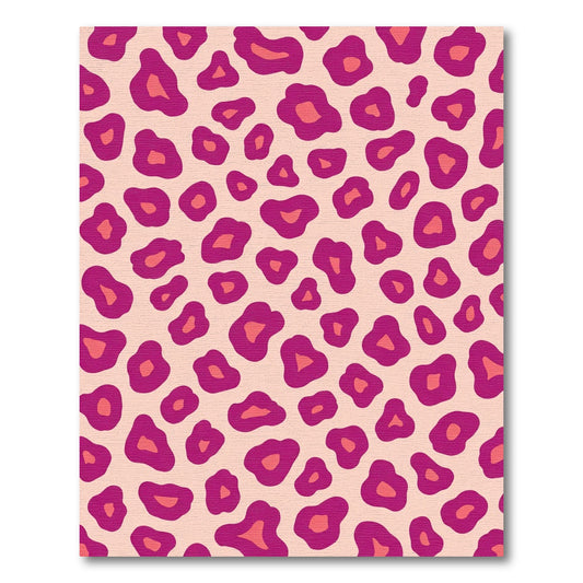 Vibrant Fuchsia Leopard Spots Rug