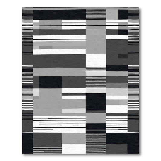Monochromatic Geometric Blocks Stripes Rug