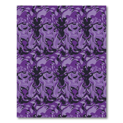 Amethyst Swirl Camouflage Rug