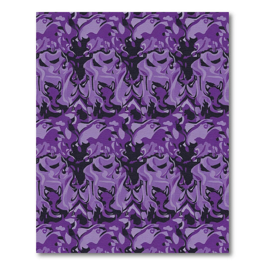 Amethyst Swirl Camouflage Rug