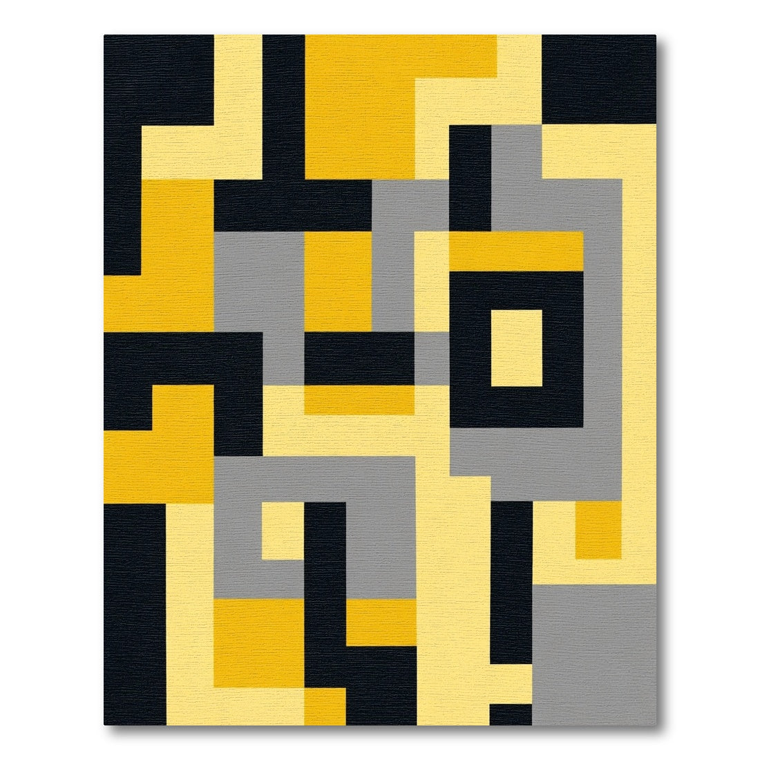 Modern Abstract Geometric Layout Rug