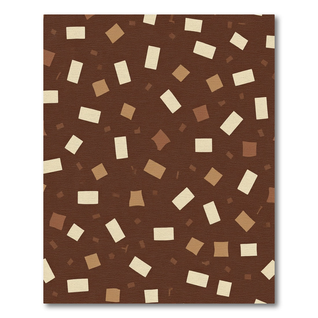 Rich Chocolate Confetti Scatter Rug