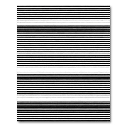 Classic Black White Thin Stripe Rug
