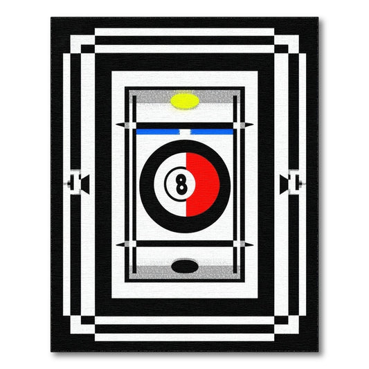8-Ball Geometric Area Rug