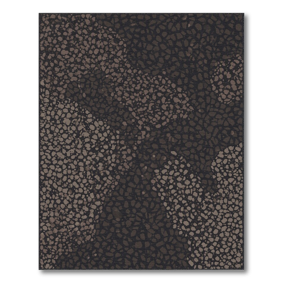 Brown Speckled Abstract Area Rug