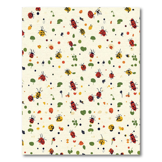 Whimsical Ladybug And Beetle Garden Rug