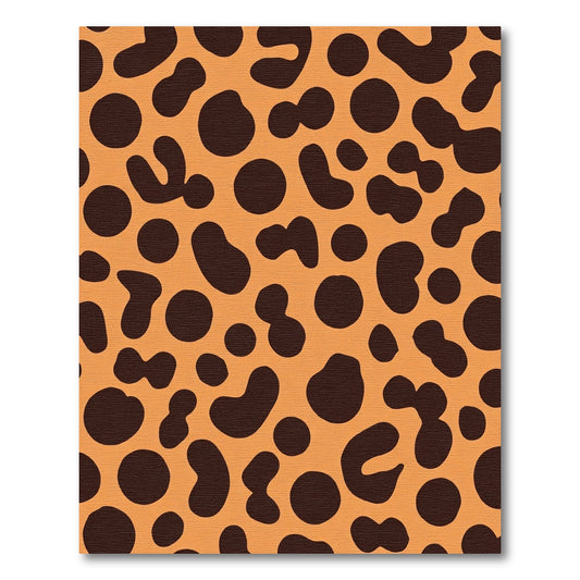 Rich Amber Organic Spots Rug