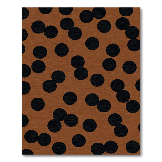 Brown Black Polka Dot Scatter Rug