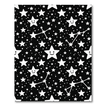 Whimsical Starry Night Constellation Rug