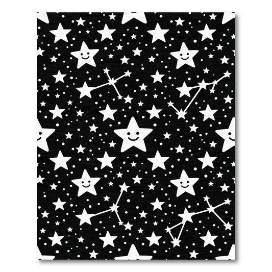 Whimsical Starry Night Constellation Rug