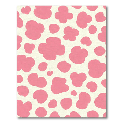 Pink Blossom Spotty Abstract Rug