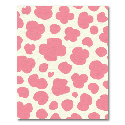 Pink Blossom Spotty Abstract Rug