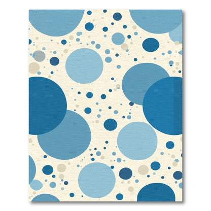 Cerulean Sky Bubble Scatter Rug