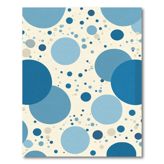 Cerulean Sky Bubble Scatter Rug