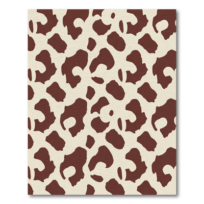 Bold Brown Cow Spots Rug