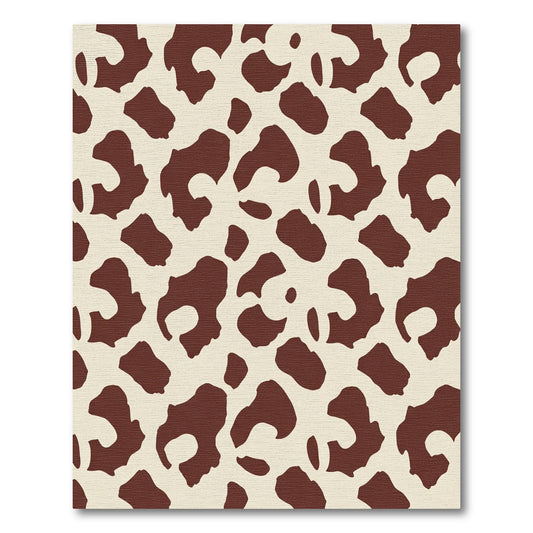 Bold Brown Cow Spots Rug