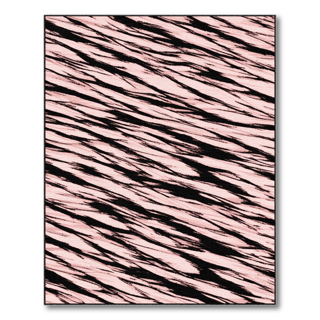 Pink Abstract Wave No. 12 Area Rug