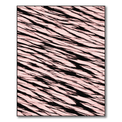 Pink Abstract Wave No. 12 Area Rug